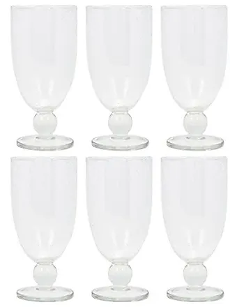 Tag Bubble Tall Wine Glass- Clear