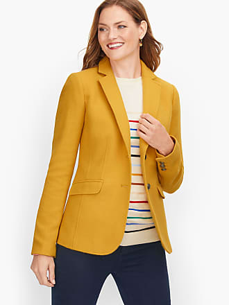 YUNY Women Peplum 3/4 Sleeve Style One Button Blazer Chiffon Outwear Orange XL 