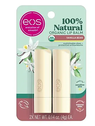 eos 100% Natural & Organic Lip Balm- Strawberry Sorbet, All-Day Moisture,  Dermatologist Recommended for Sensitive Skin, Lip Care Products, 0.25 oz