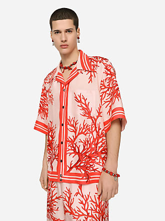 Herren Bekleidung Hemden Freizeithemden und Hemden Dolce & Gabbana Seide Hawaiihemd Seide marmorierter Print für Herren 