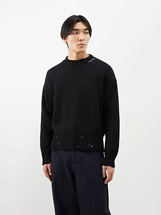 Marni Dishevelled Cotton Sweater | Stone White | Canoe Club 46