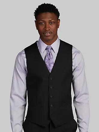 Black double-face tailored vest
