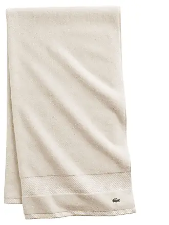 Lacoste Heritage Supima Cotton Bath Towel, Chalk, 30 x 54