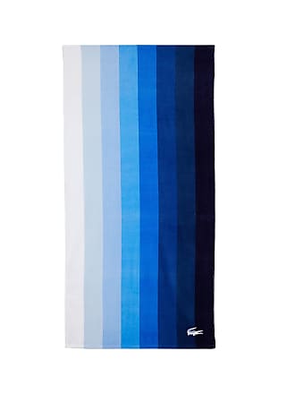 Lacoste Oki 100% Cotton Beach Towel Teal/Blue Iconic 36 W x 72 L