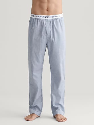 MG-1 gewebte Pyjamahose Schlafanzug Hose Homewear marine blau weiß kariert 