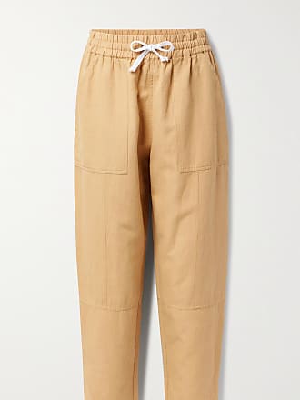 Vintage Pantalon en lin motif ray\u00e9 style d\u00e9contract\u00e9 Mode Pantalons Pantalons en lin 
