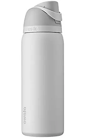  Owala Stainless Steel Triple Layer Insulated Travel Tumbler  with Spill Resistant Lid, Straw, and Carry Handle, BPA Free, 40 oz, Gray  (Iced Tea) : Home & Kitchen