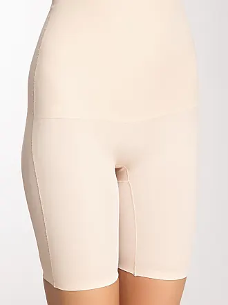 Spanx Oncore high waisted mid thigh super firm shaping shorts in beige