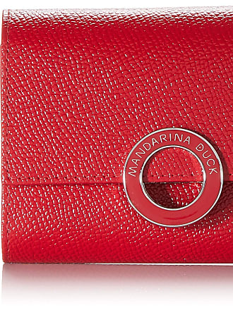 Visita lo Store di Mandarina DuckMandarina Duck Mellow Leather Zip Around Wallet L Rumba Red 