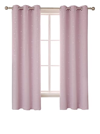 NEW 135 x 137cm 53" W x 54" L Laura Ashley Unicorns Pink Blackout Curtains 