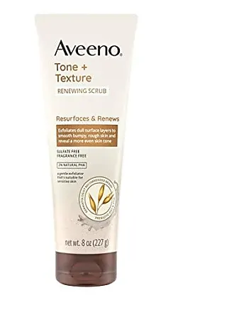 Aveeno Tone + Texture Renewing Hand and Body Lotion for Sensitive Skin,  Fragrance Free, 18 oz