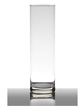 19 cm Transparent Rond Verre hakbijl vase cylindre Luna H Dekoglas 50 cm D