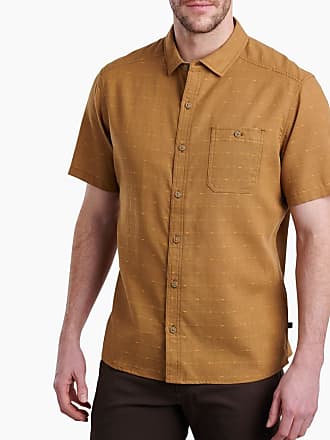 Shirt short sleeve man Gold V navy blue