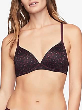 Warner's Womens Elements of Bliss Support and Comfort Wireless Lift T-Shirt Bra 1298, Winetasting Crosshatch Animal, 36B