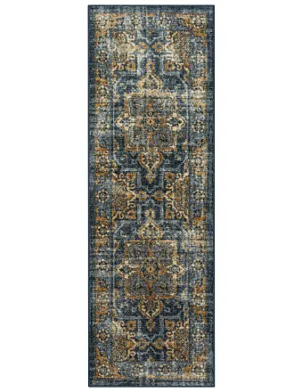 Maples Rugs Caprice Boho Medallion Hallway Entryway Non Skid Runner Rug  [Made in USA], Blue, 2' x 6' - Yahoo Shopping