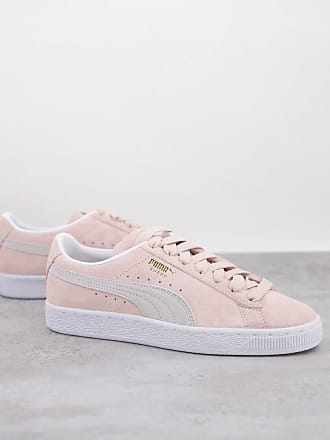 pink puma shoes suede