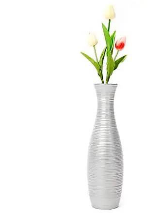Leewadee Grand vase à poser au sol - Vase à poser au sol pour