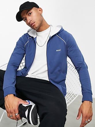 hugo boss fleece lined hoodie