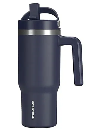 Adventure 67oz Insulated Water Bottle with Handle and Matching Rubber Boot  - Navy