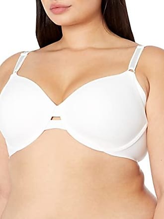 Warner's Womens No Side Effects Underarm-Smoothing Comfort Underwire Lightly Lined T-Shirt Bra 1356, White, 38DD