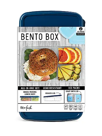 Fit + Fresh Navy Dinosaur Bento Lunch Kit