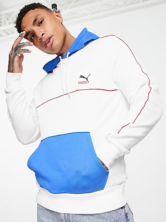 blue and white puma hoodie