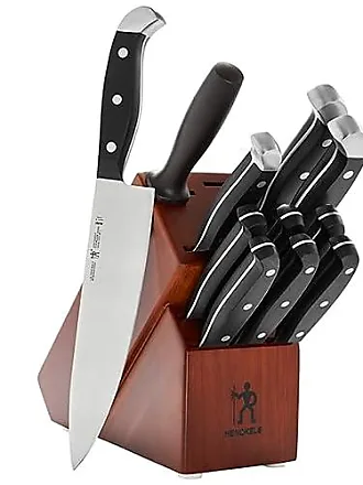 J.A. Henckels International Everedge 12 Piece Knife Set, Stainless Steel &  Black