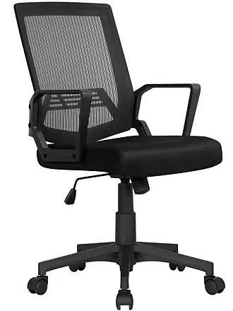 Yaheetech Chaise de bureau Chaise d'ordinateur rotative à 360° en velours  avec hauteur d'assise réglable pour la maison/le bureau Gris Gris