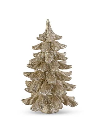 K&K Interiors 54275A Assorted Brown and White Glittered Wood Grain Pinecone Birds-2 Styles