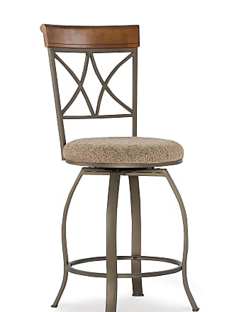 Minerva Brown & Linen Big and Tall 31 Barstool by Powell 