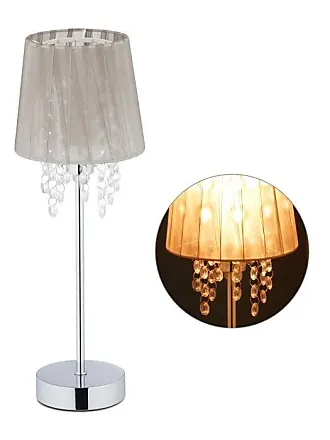 Lampe à poser 'Florentino' en textile pour salon & salle à manger