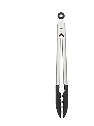 KitchenAid Gourmet Silicone Tipped Stainless Steel Tongs, 13.5 Inch, B