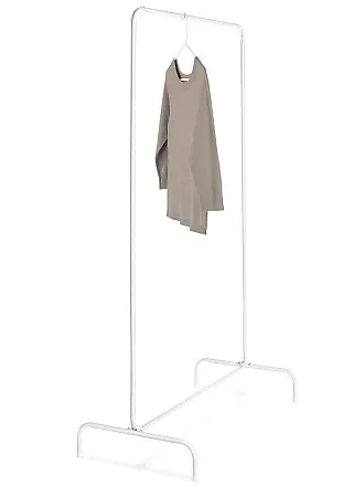 Freestanding Closet Organizer, Industrial 3 Rod Garment RackWhite