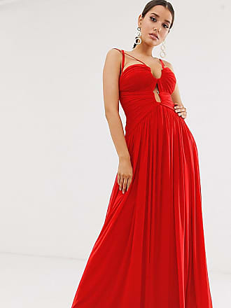 forever unique red bardot dress