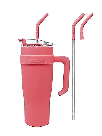 Blush/Coral/Hot Pink Reusable Straw Set (40oz Mega Mug)