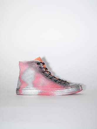 08STHLM High Destroyed W Pink/Beige High Top Leather Sneakers