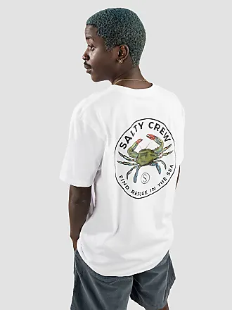 Blue Crabber Premium S/S Tee - White