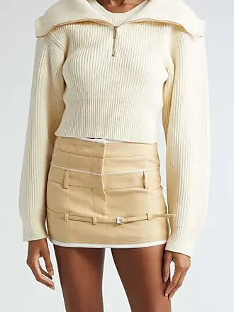 Women's Brown Cropped Sweaters gifts - up to −59%