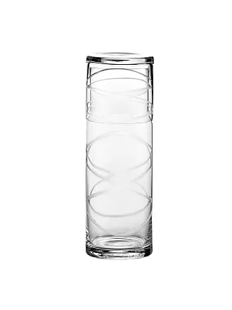 Fifth Avenue Medallion Stemless Wine Crystal Glass Set Of 6, 17 Oz