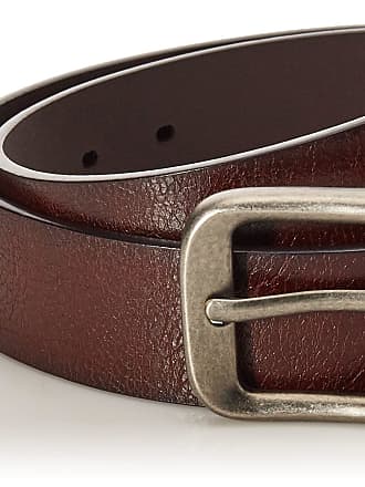 Perry Ellis Mens Matte Leather Belt, Men's, Size: 48, Black
