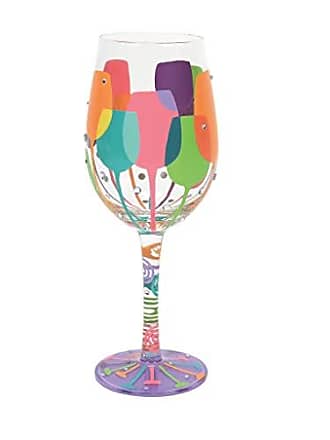 Lolita Love My Rescue Handpainted Wine Glass, 15 oz.