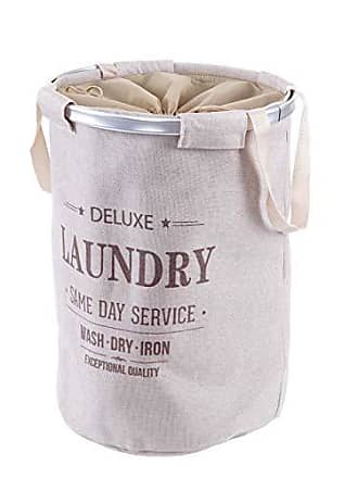 Wäschesack "Deluxe Laundry" in schwarz mit Schutznetz und Tragegriffen 