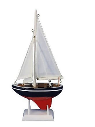 Hampton Nautical American Sailer 9 Hampton Nautical Model Ship, Fully Assembled (Not a Kit)