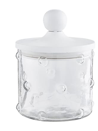 Details about   Mud Pie Kitchen Circa Collection NEW Glass Knob White Ceramic 3 Canister Set 