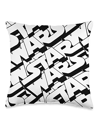 Star Wars Boba Fett Helmet Paint Drip White Throw Pillow