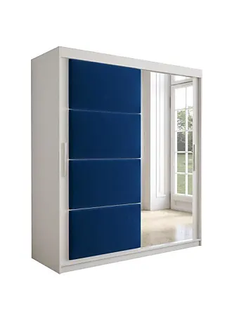 SONGMICS Armoire Chambre, Penderie avec 2 Tringles, Porte