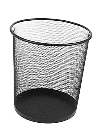 STOBOK Black Woven Storage Baskets Toilet Tank Topper Paper Basket 3  Compartment Storage Basket Desktop Storage