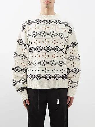 Crew neck jacquard sweater, Knitwear & Sweatshirts, Men's