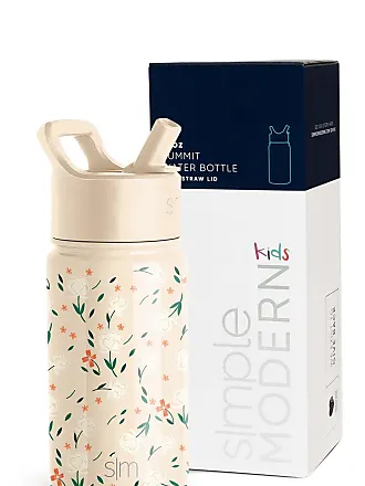 Simple Modern Kids Water Bottle with Straw Lid | Insulated Stainless Steel  Reusable Tumbler for Toddlers, Boys | Summit Collection | 18oz, Wheels Up