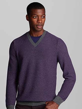AC_ Men's Knitted Sweater V-neck Top Pullover Knitwear Sweatshirt Eager 